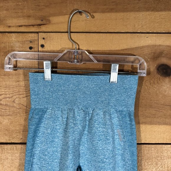 Gym Shark High Waisted Legging Seamless Womens Size Small Athletic Fitness Teal - Picture 2 of 10